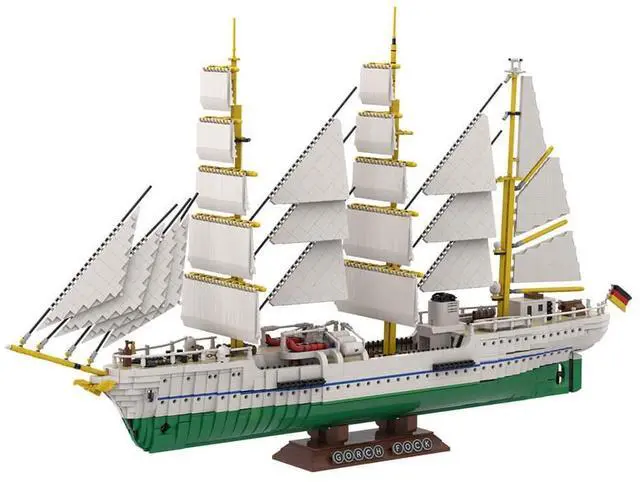 Main image of ZITIANYOUBUILD Custom MOC-162206 Gorch Fock German Navy Vintage Ship Model(7599PCS) Toys Gift