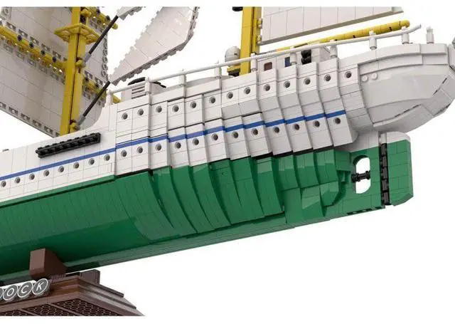 Alt view image 2 of 3 - ZITIANYOUBUILD Custom MOC-162206 Gorch Fock German Navy Vintage Ship Model(7599PCS) Toys Gift