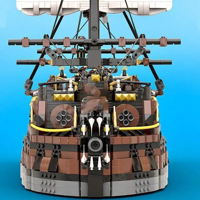 Alt view image 3 of 3 - ZITIANYOUBUILD Custom MOC-160411 Pirate Ship Model(5956PCS) Toys Gift for Christmas