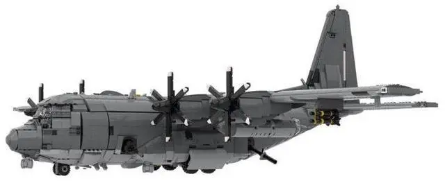 Alt view image 3 of 3 - ZITIANYOUBUILD Custom MOC-217633 1/35 Scale AC-130J Ground-attack Aircraft Helicopter (5444PCS)