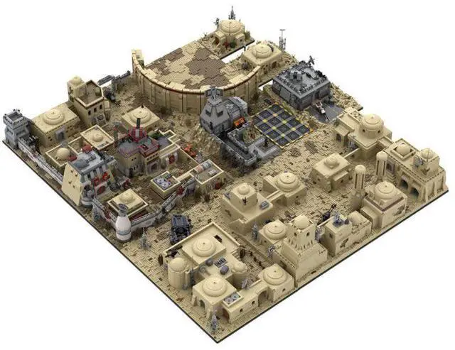 Main image of ZITIANYOUBUILD Custom MOC-76005 Mos Eisley Cantina and Tatooine At War Series 28842 Parts