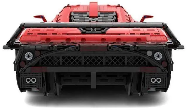 Alt view image 2 of 3 - ZITIANYOUBUILD Custom MOC-152095 1/8 Scale Supercar Vehicle Model(3920PCS/Red) Toys Gift