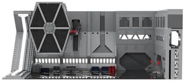 Main image of ZITIANYOUBUILD Custom MOC-153410 Sci-Fi Interstellar War Fighter Hangar Model 7805PCS Toys Gift