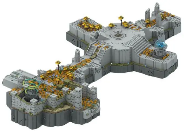 Main image of ZITIANYOUBUILD Custom Moc-151232 East Gerudo Sky Archipelago Sky Islands from Game 6996 Parts