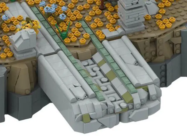 Alt view image 2 of 3 - ZITIANYOUBUILD Custom Moc-151232 East Gerudo Sky Archipelago Sky Islands from Game 6996 Parts