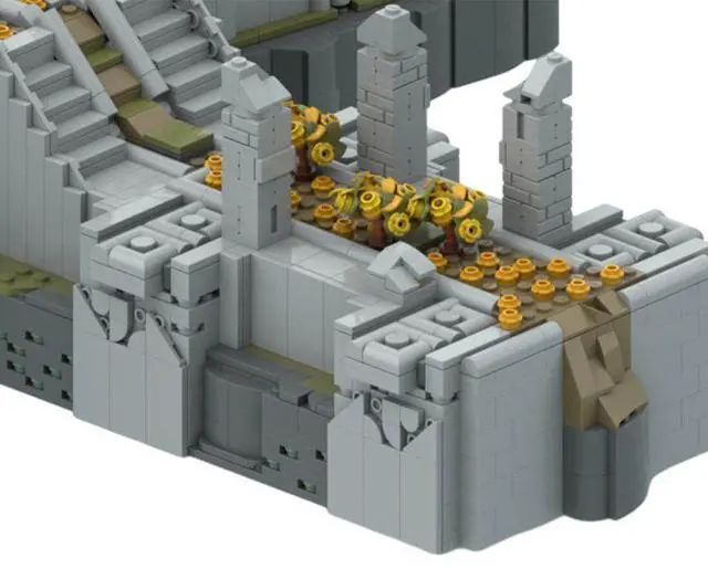 Alt view image 3 of 3 - ZITIANYOUBUILD Custom Moc-151232 East Gerudo Sky Archipelago Sky Islands from Game 6996 Parts