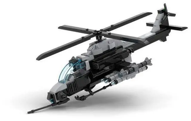 Main image of ZITIANYOUBUILD Custom MOC-217189 Helicopter AH-1 Colibri Building Blocks Set (431PCS)