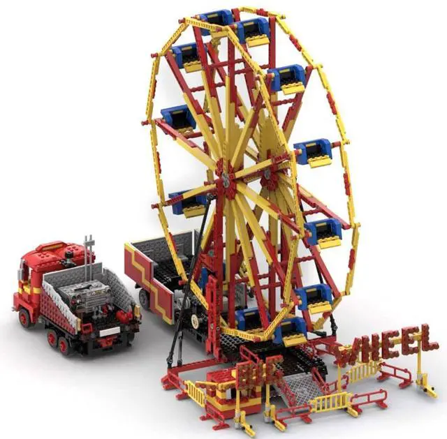 Main image of ZITIANYOUBUILD Custom MOC-58005 Fairground Big Wheel (2206 Parts) Toys Gift for Christmas