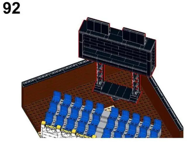 Alt view image 3 of 3 - ZITIANYOUBUILD Custom MOC-76626 Modular Baseball Stadium (7313 Parts) Toys Gift for Christmas