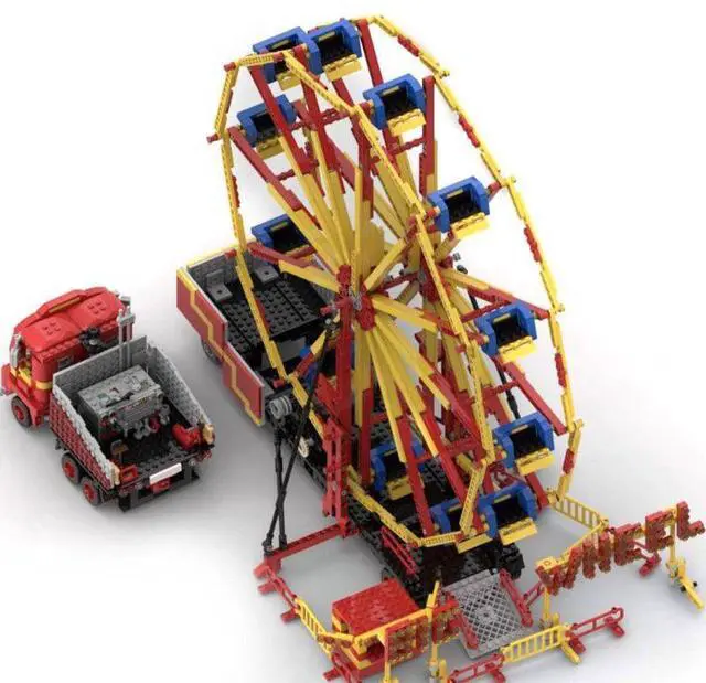 Alt view image 3 of 3 - ZITIANYOUBUILD Custom MOC-58005 Fairground Big Wheel (2206 Parts) Toys Gift for Christmas