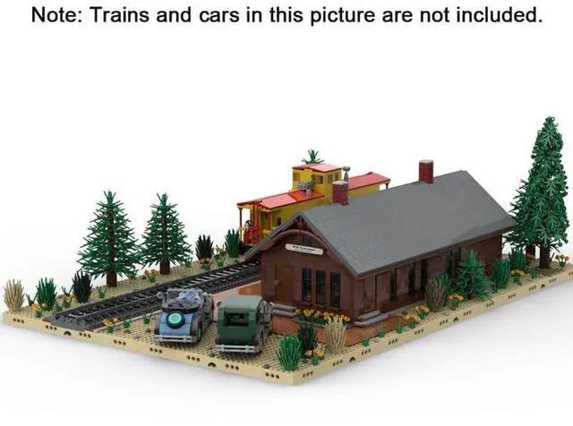 Alt view image 3 of 3 - ZITIANYOUBUILD Custom MOC-93402- Union Pacific Depot Kit Carson Colorado(4889 pcs) Toys Gift