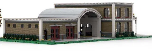 Alt view image 3 of 3 - ZITIANYOUBUILD Custom MOC-96122 1/40 Breakwater Pass Pretorius Bus Terminal 18217 Parts