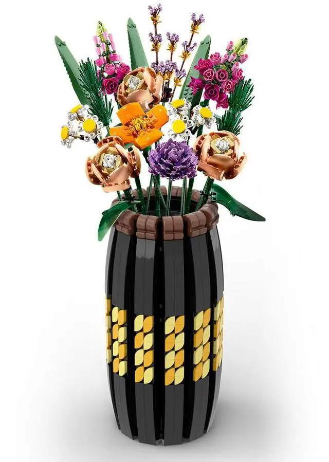 Main image of ZITIANYOUBUILD Custom Black Vase Large Mouth 533 Pieces For Flower Bouquet Botanical Bouquet