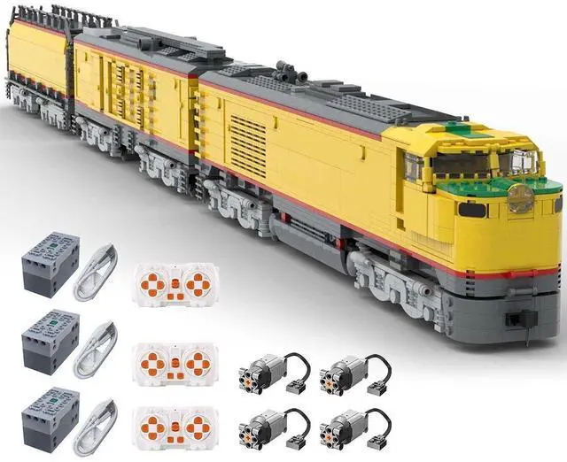 Main image of ZITIANYOUBUILD Custom MOC-106723 Union Pacific 8500 GTEL Train (4242 Parts) Toys Gift