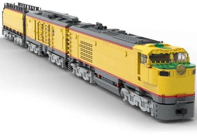 Alt view image 2 of 3 - ZITIANYOUBUILD Custom MOC-106723 Union Pacific 8500 GTEL Train (4242 Parts) Toys Gift
