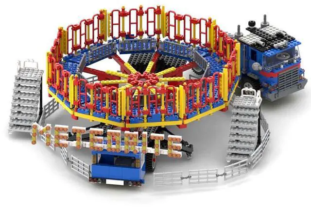 Main image of ZITIANYOUBUILD Custom MOC-80218 Fairground Meteorite Ride-Aka Roundup or Spinball (2062 Parts)