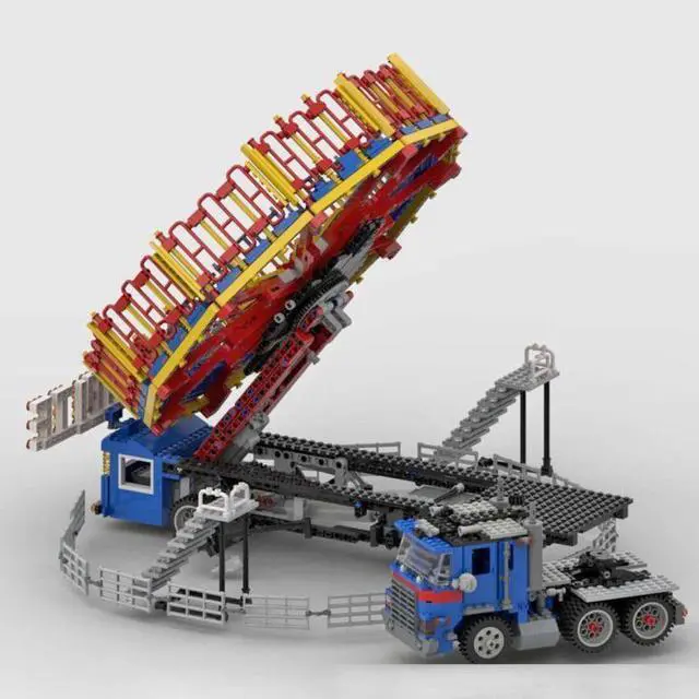Alt view image 2 of 3 - ZITIANYOUBUILD Custom MOC-80218 Fairground Meteorite Ride-Aka Roundup or Spinball (2062 Parts)