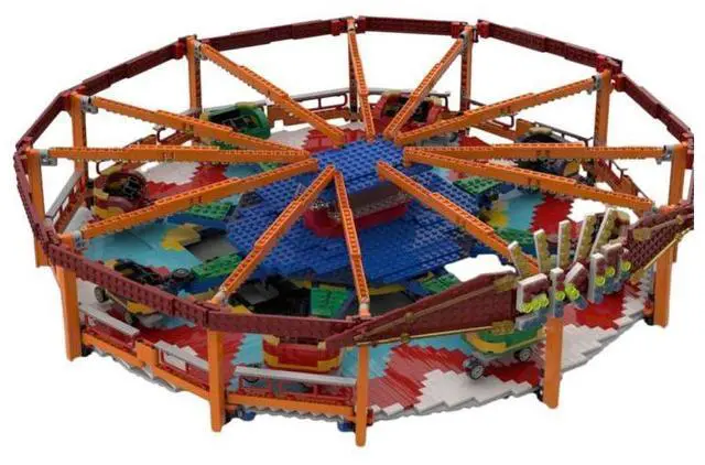 Main image of ZITIANYOUBUILD Custom MOC-159944 Skid Fairground Ride Street Scene (Dynamic Version/3632PCS)