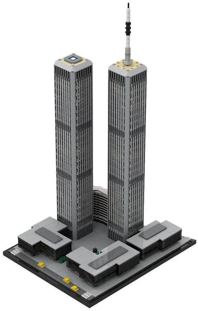 Main image of ZITIANYOUBUILD Custom MOC-122768 1/1000 World Trade Center (1973-2001)  (4850 Parts) Toys Gift