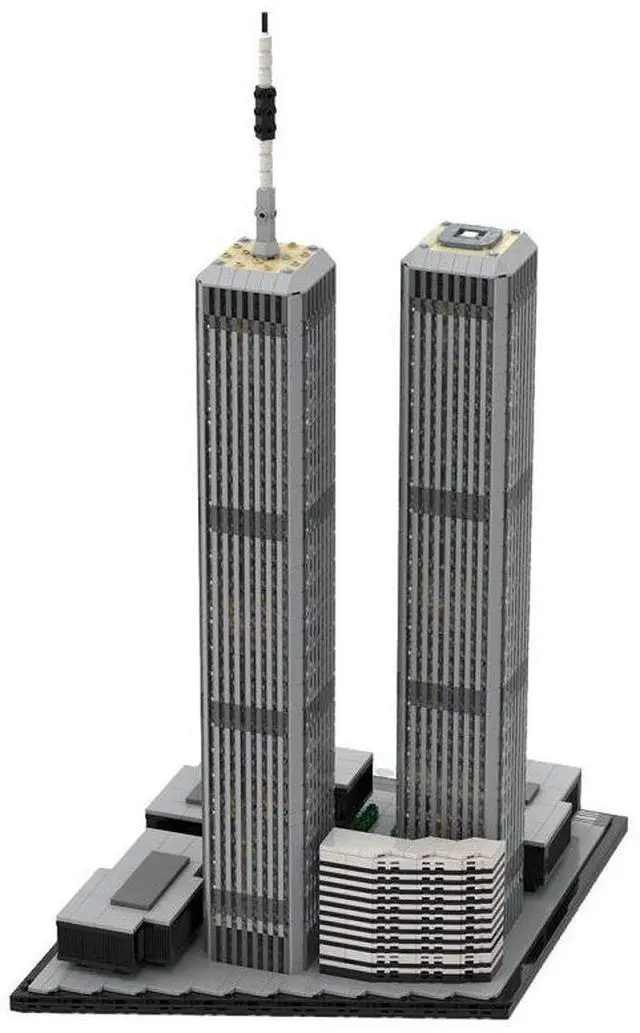 Alt view image 2 of 3 - ZITIANYOUBUILD Custom MOC-122768 1/1000 World Trade Center (1973-2001)  (4850 Parts) Toys Gift