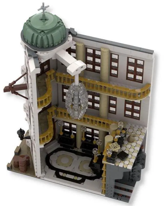 Alt view image 2 of 3 - ZITIANYOUBUILD Custom MOC-74217 Magic Movie Scene Bank(2060PCS) Toys Gift for Christmas