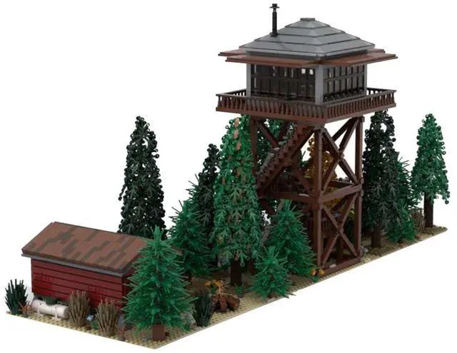 Main image of ZITIANYOUBUILD Custom MOC-81201 Fire Observation Tower (3957 Parts) Toys Gift for Christmas