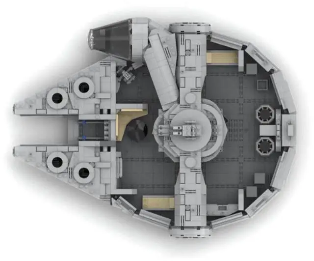 Alt view image 3 of 3 - ZITIANYOUBUILD Custom MOC-107020 Tech Battleship Model(2532PCS/Grey) Toys Gift for Christmas