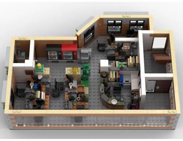 Alt view image 2 of 3 - ZITIANYOUBUILD Custom MOC-124801 Double Storey Studio Model Street Scene (2146PCS) Toys Set