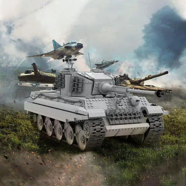 Alt view image 3 of 3 - ZITIANYOUBUILD Custom MOC-130474 1/16 RC King Tiger Tank Model(Dynamic Version/2329PCS)