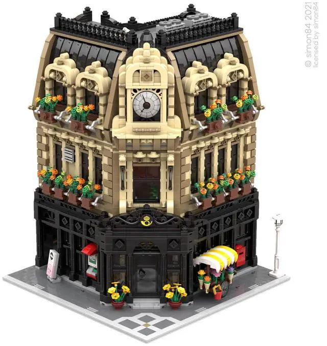 Main image of ZITIANYOUBUILD Custom MOC-88507 Post Office (4534+ Parts) Building Toys Set Gift for Christmas