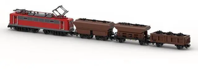 Alt view image 2 of 3 - ZITIANYOUBUILD Custom MOC-108963 BR150 Coal Wagon Train Model (2377 Parts) Toys Gift
