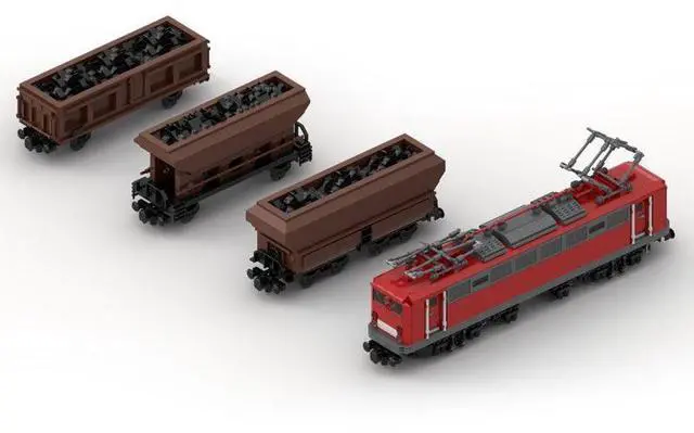 Alt view image 3 of 3 - ZITIANYOUBUILD Custom MOC-108963 BR150 Coal Wagon Train Model (2377 Parts) Toys Gift