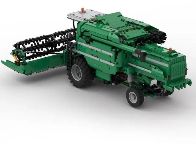 Alt view image 3 of 3 - ZITIANYOUBUILD Custom MOC-105824 Sci-tech RC Combine Harvester (3494 Parts) Toys Gift