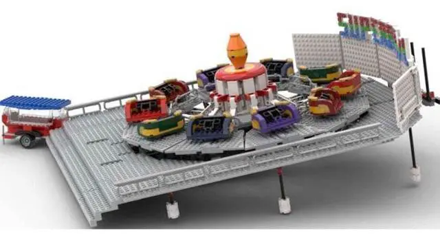 Alt view image 3 of 3 - ZITIANYOUBUILD Custom MOC-148109 Superbowl Fairground Ride Model (2839PCS) Toys Gift