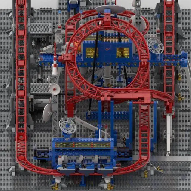 Alt view image 3 of 3 - ZITIANYOUBUILD Custom MOC-104035 Circular Roller Coaster Model (2640 Parts) Toys Gift