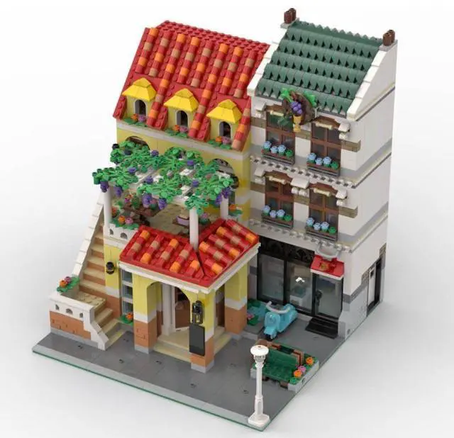 Main image of ZITIANYOUBUILD Custom MOC-85678 Modular La Locanda Italian Restaurant With Room 2345pcs+