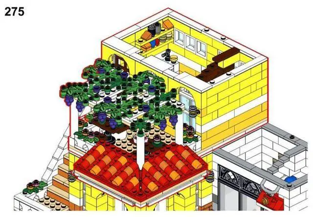 Alt view image 3 of 3 - ZITIANYOUBUILD Custom MOC-85678 Modular La Locanda Italian Restaurant With Room 2345pcs+