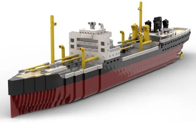 Main image of ZITIANYOUBUILD Custom MOC-39295 Altmark Supply Ship (2975 Parts) 1:200 Scale Building Toys