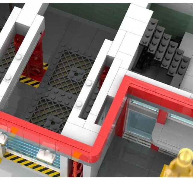 Alt view image 2 of 3 - ZITIANYOUBUILD Custom MOC-91959 Fire Station Street View Model(2683PCS) Toys Gift for Christmas