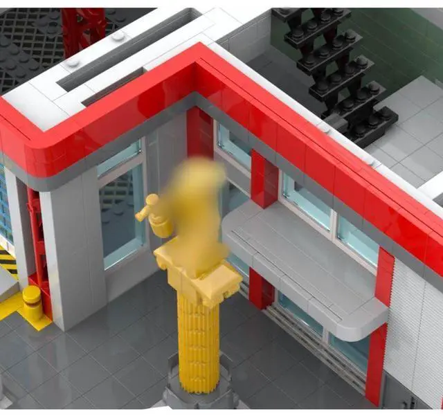 Alt view image 3 of 3 - ZITIANYOUBUILD Custom MOC-91959 Fire Station Street View Model(2683PCS) Toys Gift for Christmas