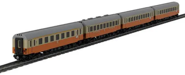 Main image of ZITIANYOUBUILD Custom MOC-82165 German National Express Train Model (3073PCS) Toys Gift