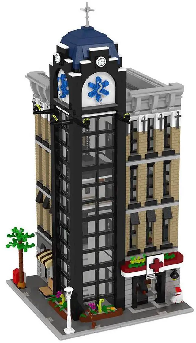 Main image of ZITIANYOUBUILD Custom MOC-117753 Hospital (4030 Parts) Building Toys Set Gift for Christmas