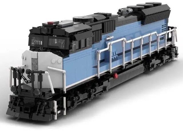 Alt view image 2 of 3 - ZITIANYOUBUILD Custom MOC-143710 SD70MACH Metra Train Model(2148PCS/Dynamic Version) Toys Gift