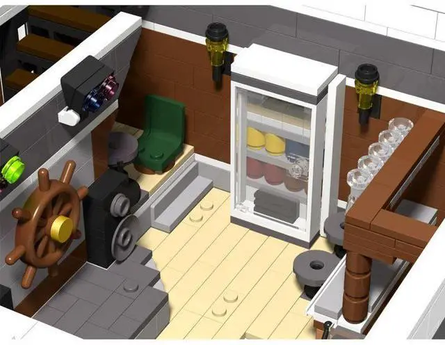 Alt view image 2 of 3 - ZITIANYOUBUILD Custom MOC-118705 Corner Pub (2851 Parts) Building Toys Set Gift for Christmas