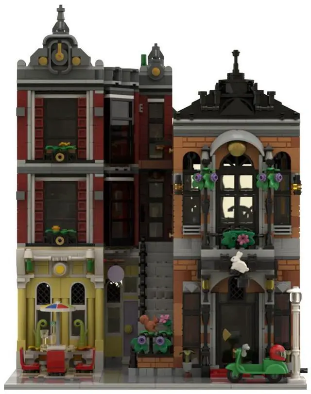 Main image of ZITIANYOUBUILD Custom MOC-134365 Downtown Magic Shop Model Street Scene(2810PCS) Toys Gift