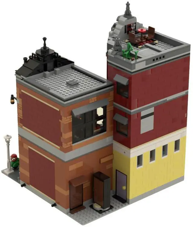 Alt view image 3 of 3 - ZITIANYOUBUILD Custom MOC-134365 Downtown Magic Shop Model Street Scene(2810PCS) Toys Gift