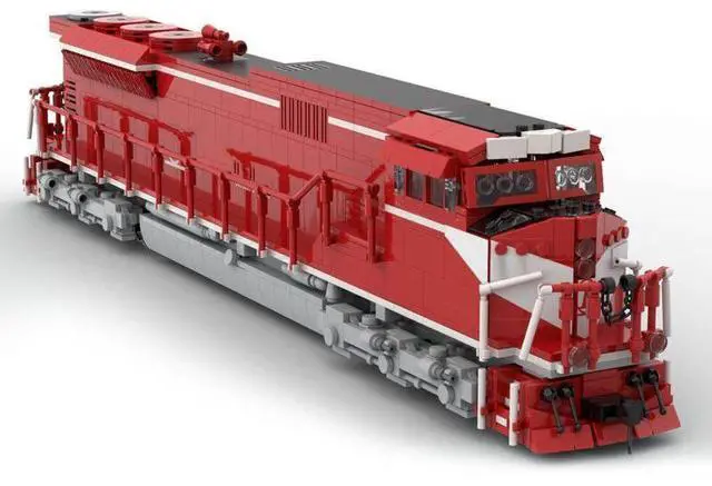 Alt view image 2 of 3 - ZITIANYOUBUILD Custom MOC-126405 EMD SD90/43MAC The Indiana Railroad Train (2263PCS)