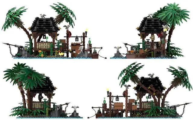 Alt view image 2 of 3 - ZITIANYOUBUILD Custom MOC-110117 Pirates Getaway 1085+ Parts Toys Gift for Christmas