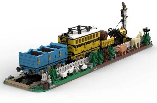 Main image of ZITIANYOUBUILD Custom MOC-176642 Stephensons Rocket Locomotive Display Building Set (2327PCS)