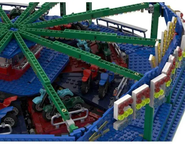 Alt view image 3 of 3 - ZITIANYOUBUILD Custom MOC-158406 Fairground Speedway Street Scene Building Blocks (2645PCS)